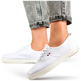 Dámské bílé tenisky HB-6W s bílou podrážkou bílý 1