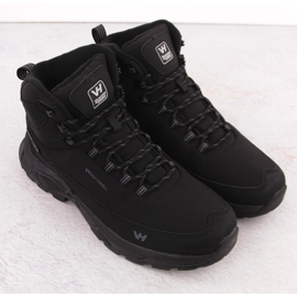 Nepromokavé pánské trekové boty, černá, Vanhorn 99302 černý 2