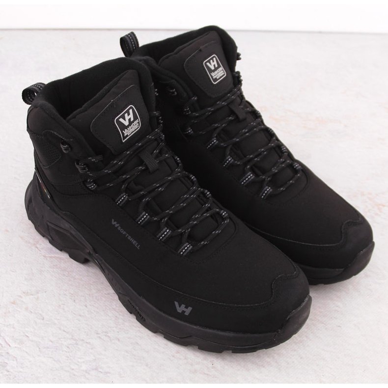 Nepromokavé pánské trekové boty, černá, Vanhorn 99302 2