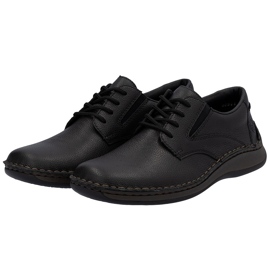 Comfort Men's Leather Shoes Rieker 05211-00 Black černá 1