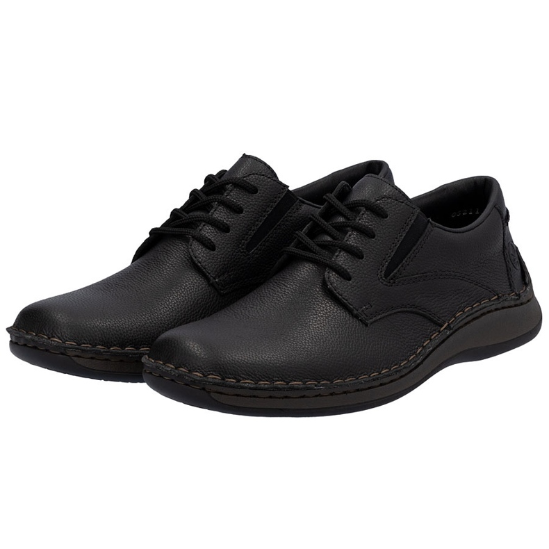 Comfort Men's Leather Shoes Rieker 05211-00 Black černá 1