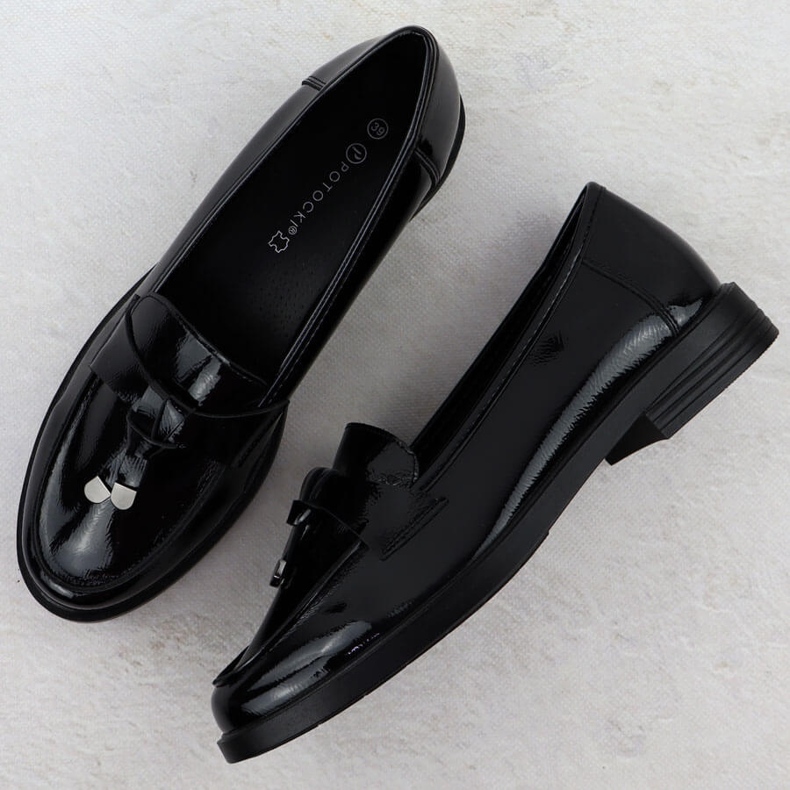 Dámské lakované boty Lords Black Potocki SZ12369 černý 2