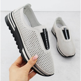 S.Barski Dámské kožené boty, Openwork Beige S. Barski LR51-672 béžový 1