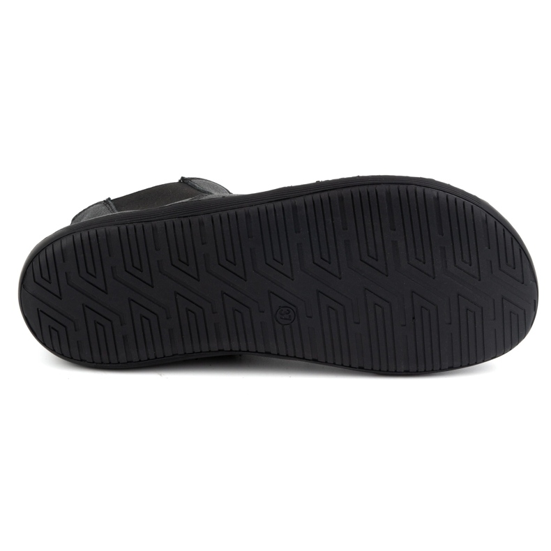 Olivier Dámské barefoot boty Chelsea se zipem, zateplené 1263, černé černý 5
