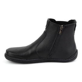 Olivier Dámské barefoot boty Chelsea se zipem, zateplené 1263, černé černý 2
