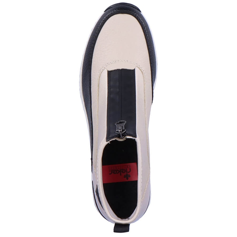 Tenisky dámské kotníkové boty béžové Rieker N6352-60 béžový 2