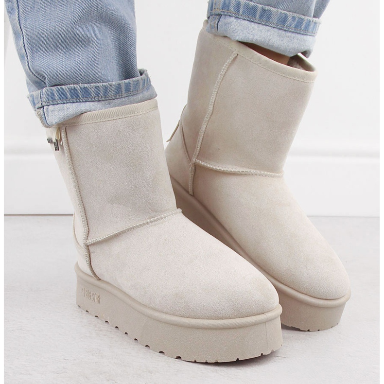 Nepromokavé dámské sněhule mukluk béžové Big Star OO274897 béžový 1