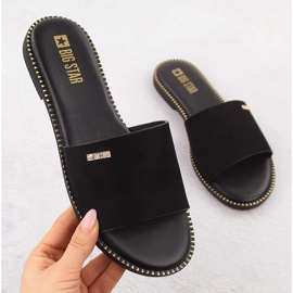 Big Star Dámské semišové bary černá velká hvězda RR274618 1