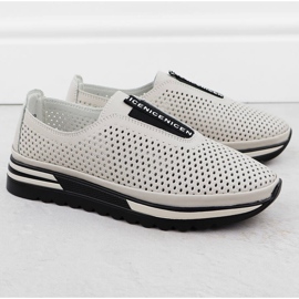 S.Barski Dámské kožené boty, Openwork Beige S. Barski LR51-672 béžový 2