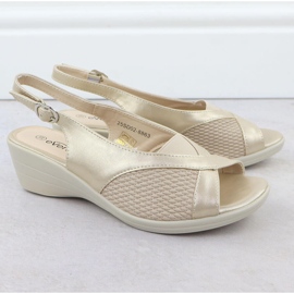 Evento Dámské sandály pro pohodlné Beige Eveno 8863 béžový 2 Evento Dámské sandály pro pohodlné Beige Eveno 8863 béžový 2