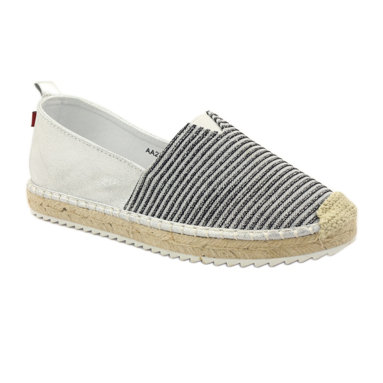 Big Star Velké hvězdné baleríny espadrilky 274194 černý hnědý šedá 1