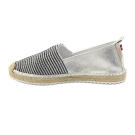 Big Star Velké hvězdné baleríny espadrilky 274194 černý hnědý šedá 2