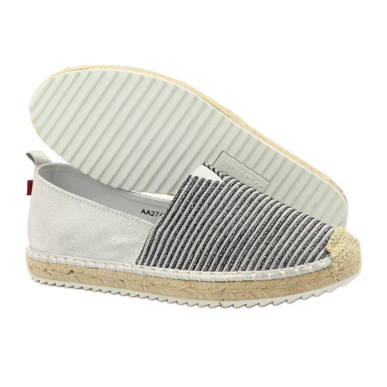 Big Star Velké hvězdné baleríny espadrilky 274194 černý hnědý šedá 3