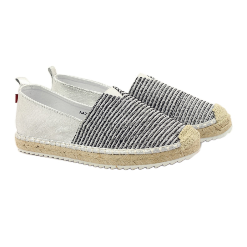 Big Star Velké hvězdné baleríny espadrilky 274194 černý hnědý šedá 4
