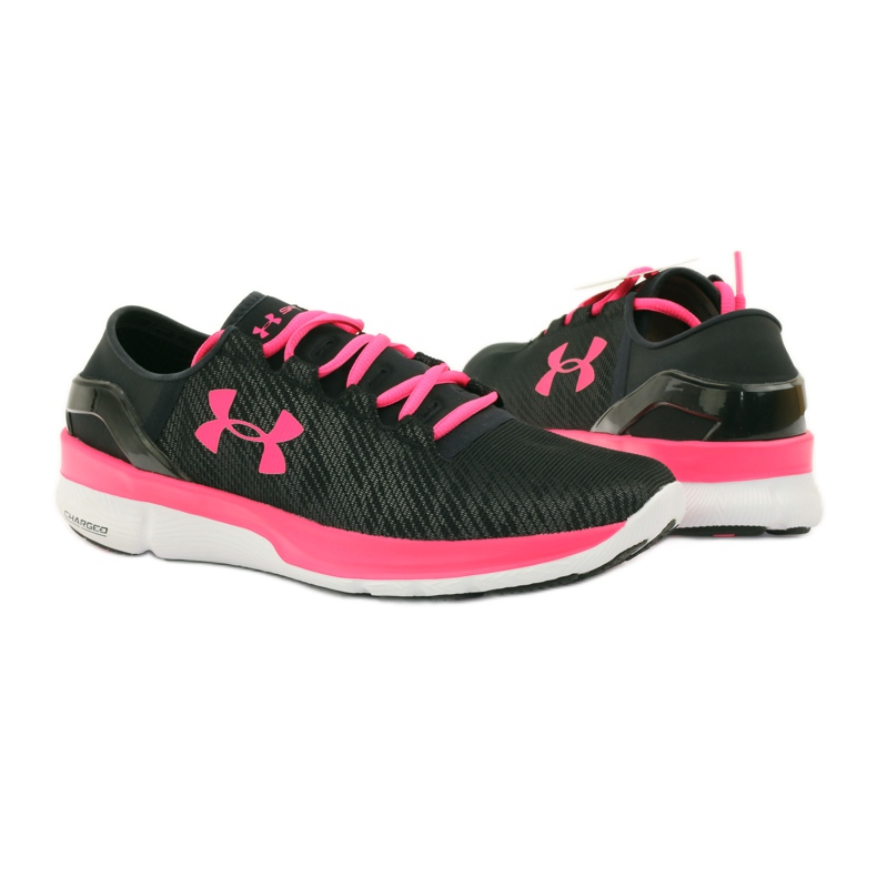 Běžecké boty Under Armour Speedform Turbulence černý růžový 4