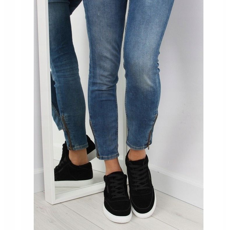 Dámské černé semišové tenisky NB171P Black černá 1