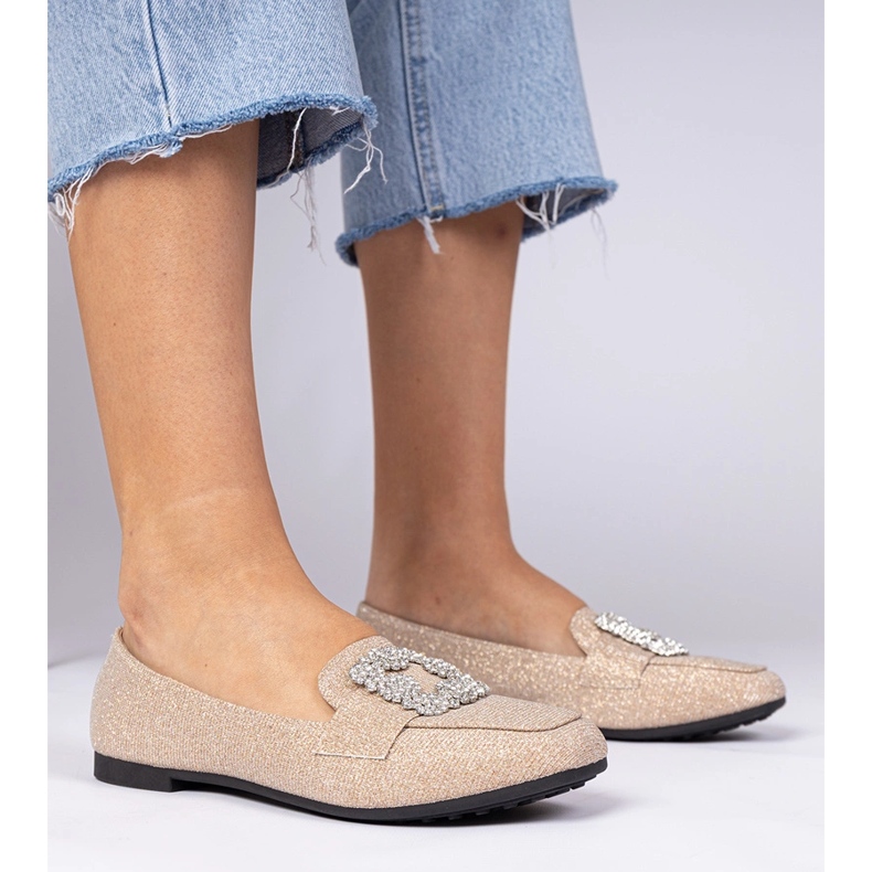 Šampaňské třpytky se zirkony zlatý 1