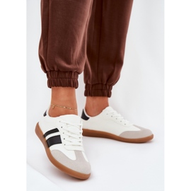 Tenisky s nízkými dámskými tenisky s ekologickou koženou bílou bílý 2