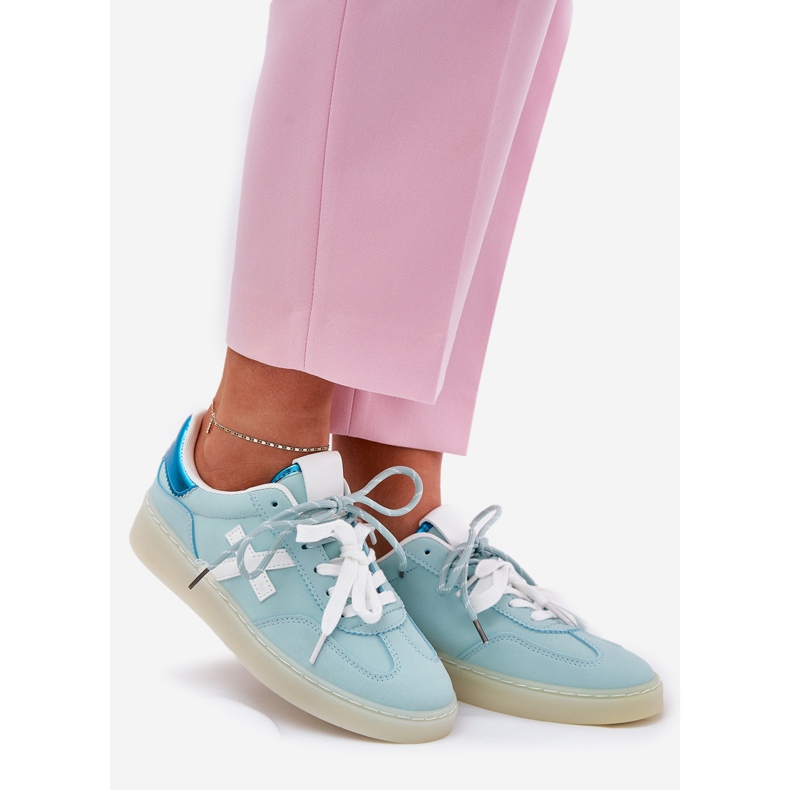 Sportovní bota s nízkým dámským leopardem modrý 1 Sportovní bota s nízkým dámským leopardem modrý 1