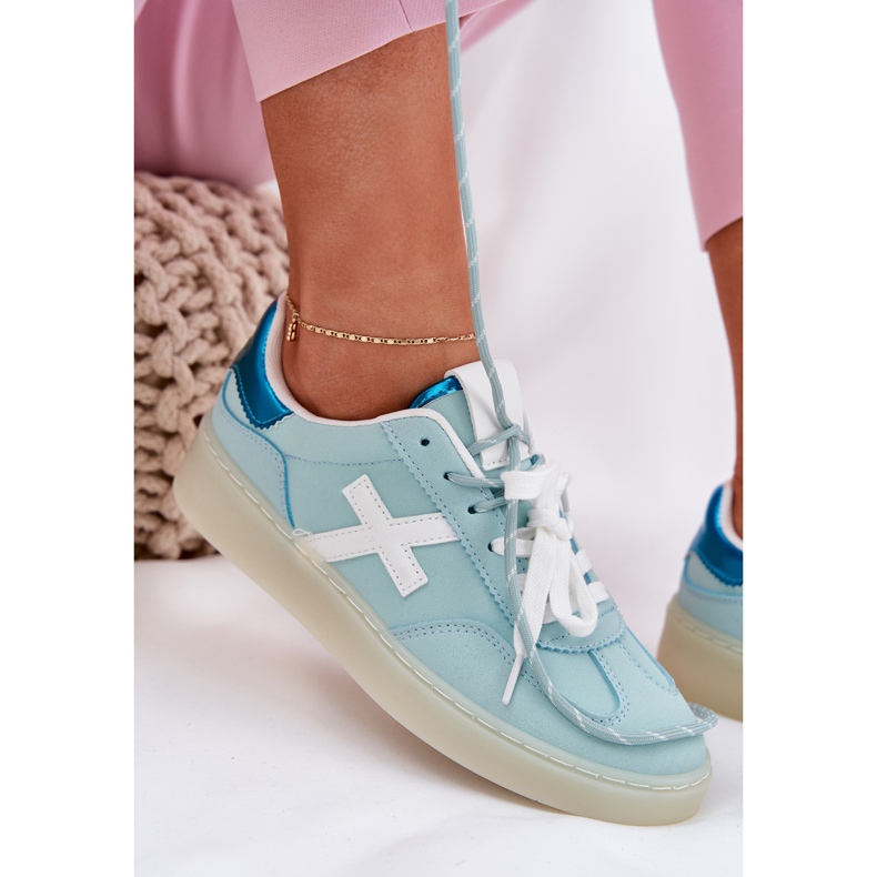 Sportovní bota s nízkým dámským leopardem modrý 2 Sportovní bota s nízkým dámským leopardem modrý 2