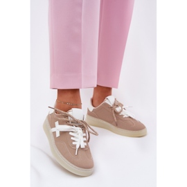 Nízká ženská sportovní bota béžová béžový 2