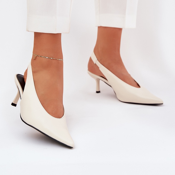 Vysoké podpatky s ecru ecru ecrue outdoor bílý 2