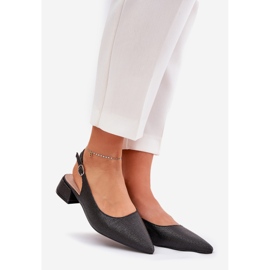 Dámské pletené sandály s delikátními paty černá 1 Dámské pletené sandály s delikátními paty černá 1