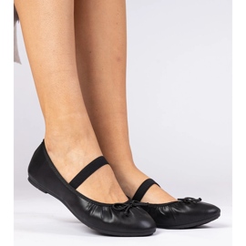 Baleríny černých žen s lukem černá 1 Baleríny černých žen s lukem černá 1