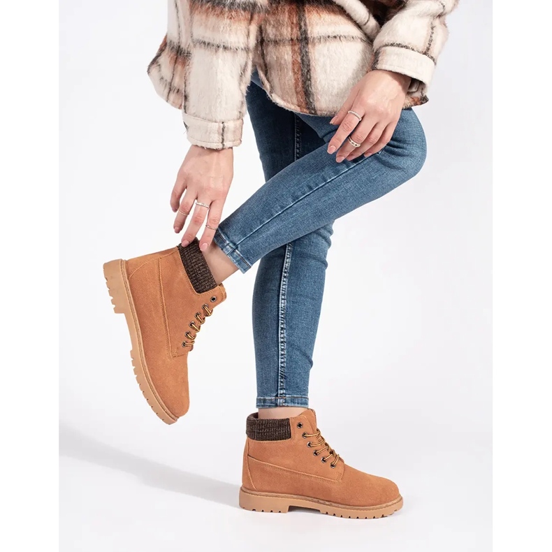 Original Walkman Shoes Velbloudí kožené lapače hnědý 1