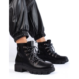 Černé tašky na platformě Vinceza černý 2