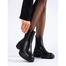 Chelsea boty na platformě Sergio Leone černý 1