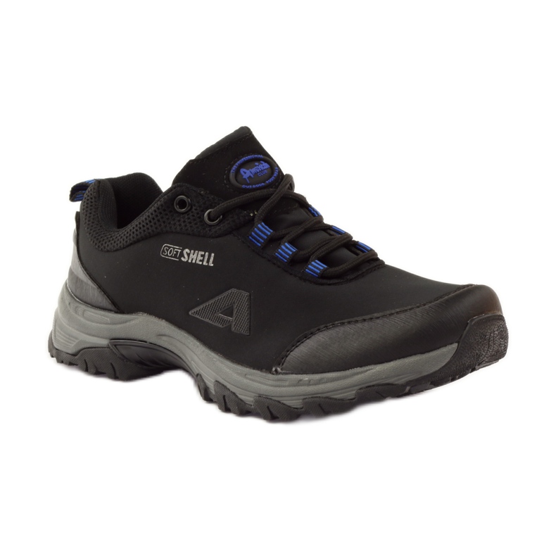 American Club Americký sportovní softshell 1775 černá modrý 1