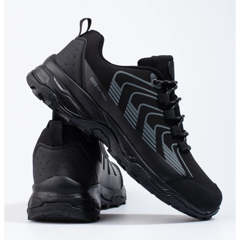 Dk pánské trekové boty Softshell černé černá 1