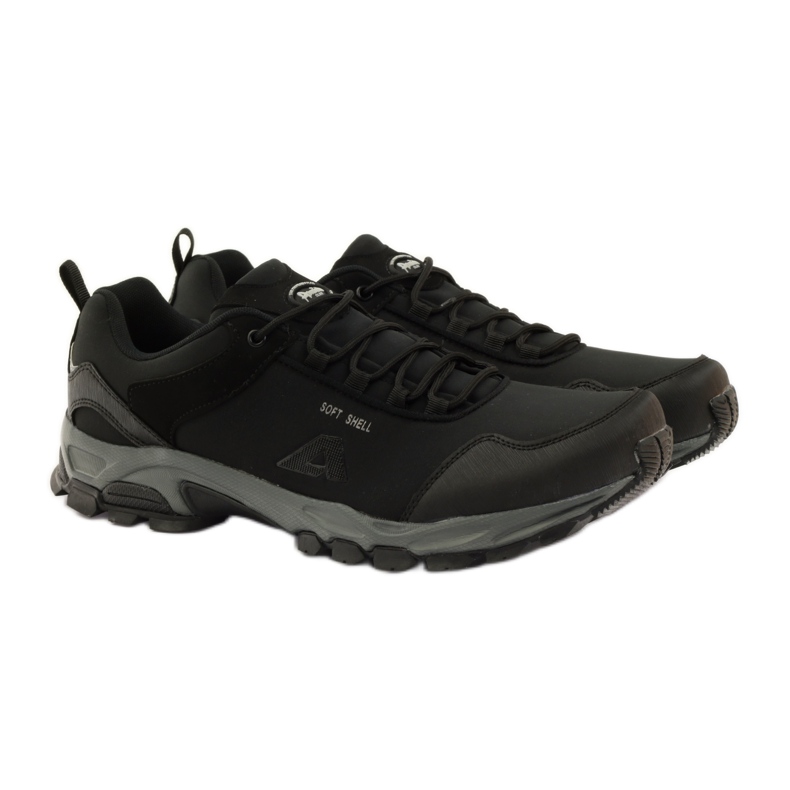 American Club Sportovní americký voděodolný softshell černá 4