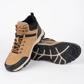 Vico Hnědé pánské zateplené kozačky hnědý 1