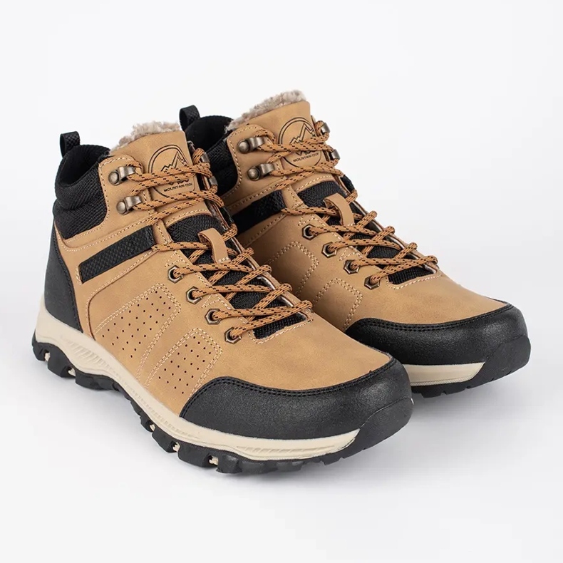 Vico Hnědé pánské zateplené kozačky hnědý 2