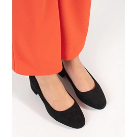 Černé semišové čerpadla na Post Sergio Leone černá 2