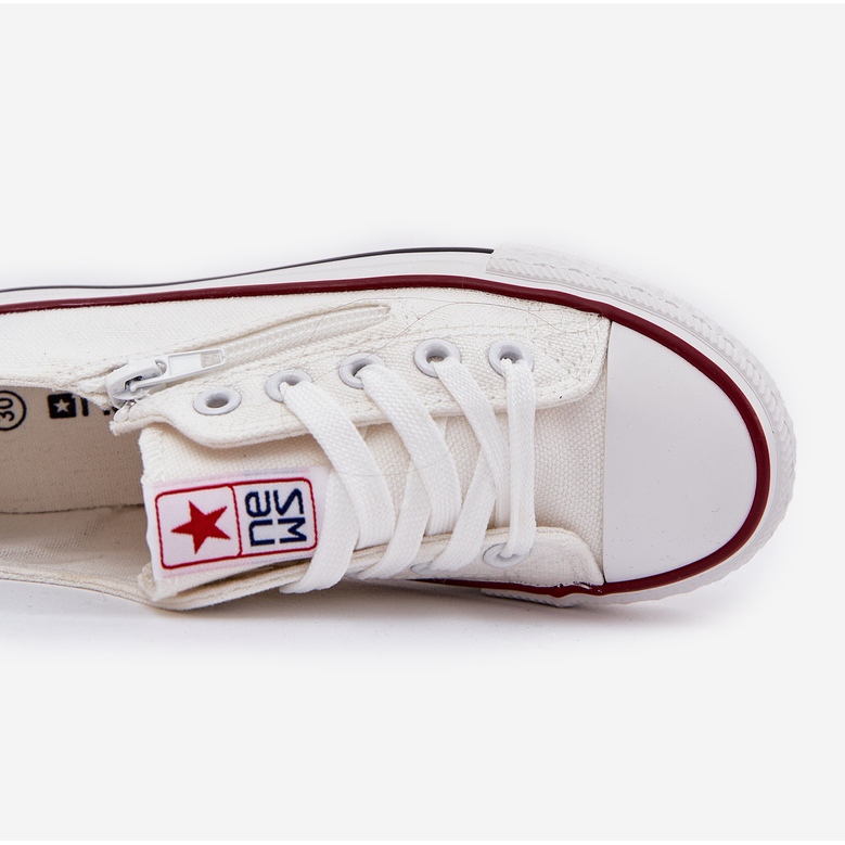 Tenisky s nízkými bílými krajkami dětí 2