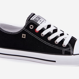 Big Star Pánské velké hvězdy NN174300 Pánské tenisky Hi-Polish Black černá 1