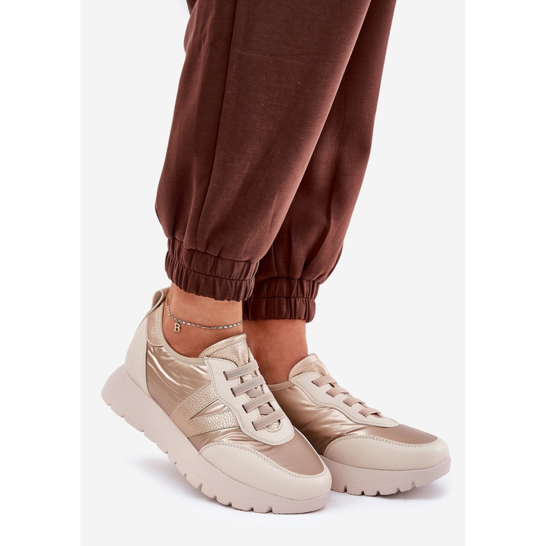 Vinceza Dámské sportovní boty na platformě Vincez 58510 Zlotys zlatý 1