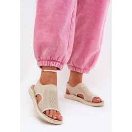 Dámské sportovní sandály béžové béžový 2