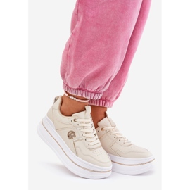 Dámská sportovní bota na platformě Beige béžový 1