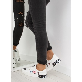 Bílé tenisky s nápisy T302 White bílý 1