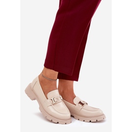Dámské mokasíny s ekologickou koženou béžovou béžový 1