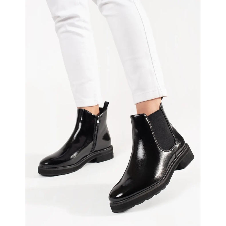 Klasické černé boty od Sergio Leone černá 1 Klasické černé boty od Sergio Leone černá 1