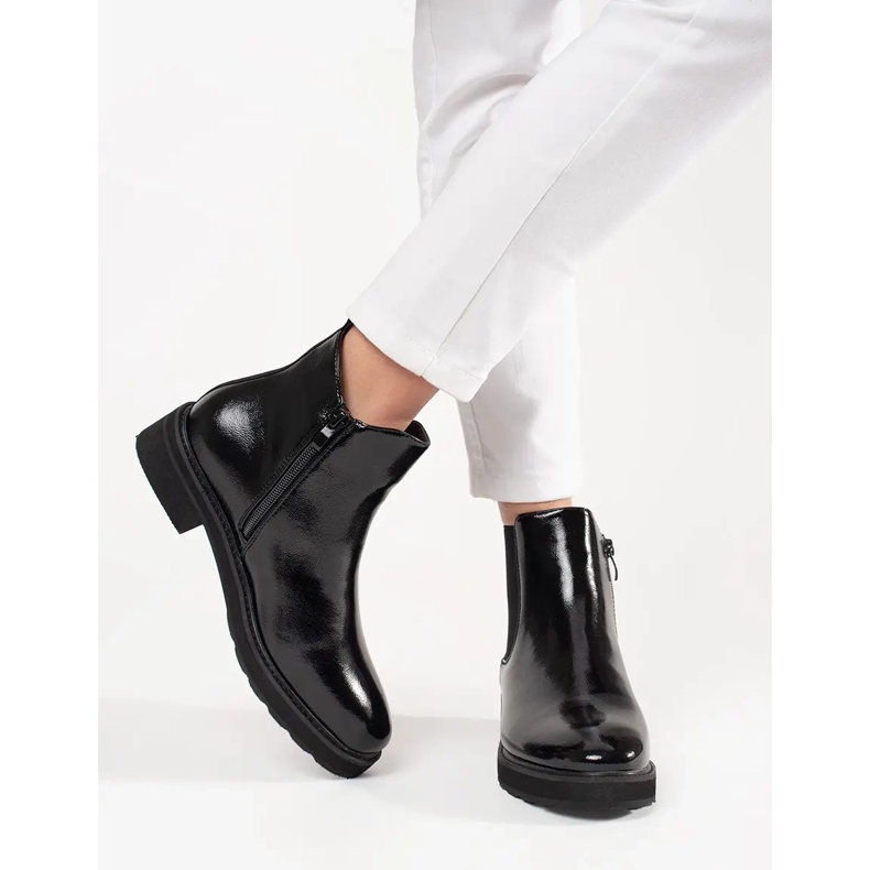 Klasické černé boty od Sergio Leone černý 2