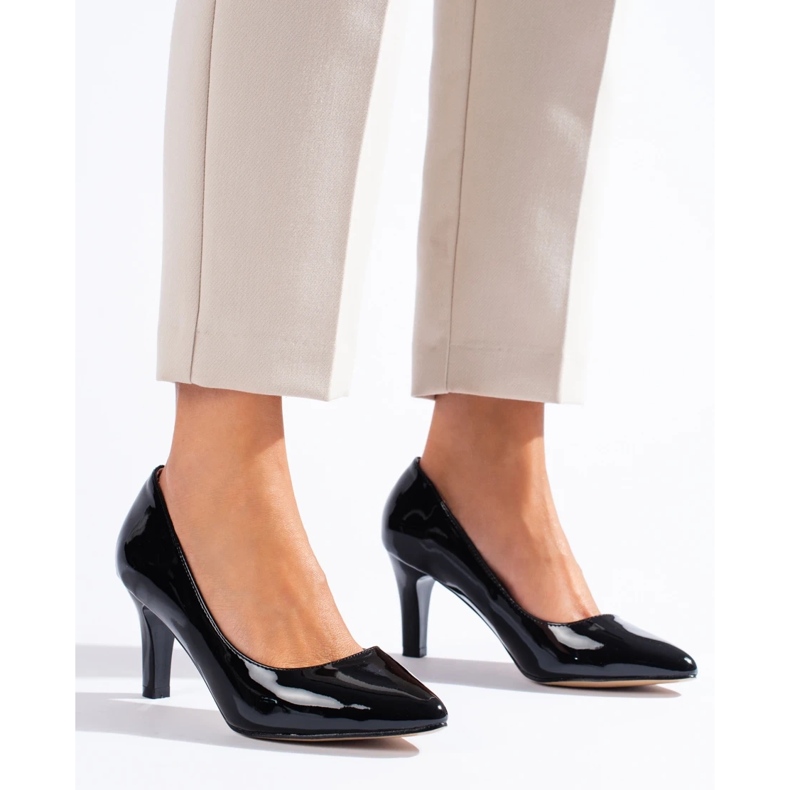 Goodin Ležérní černé lodičky černá 2