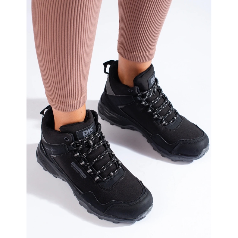 Vysoké dámské trekové boty DK černo-šedá černá 2