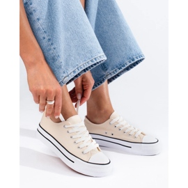 Dámské béžové tenisky Shelovet béžový 1