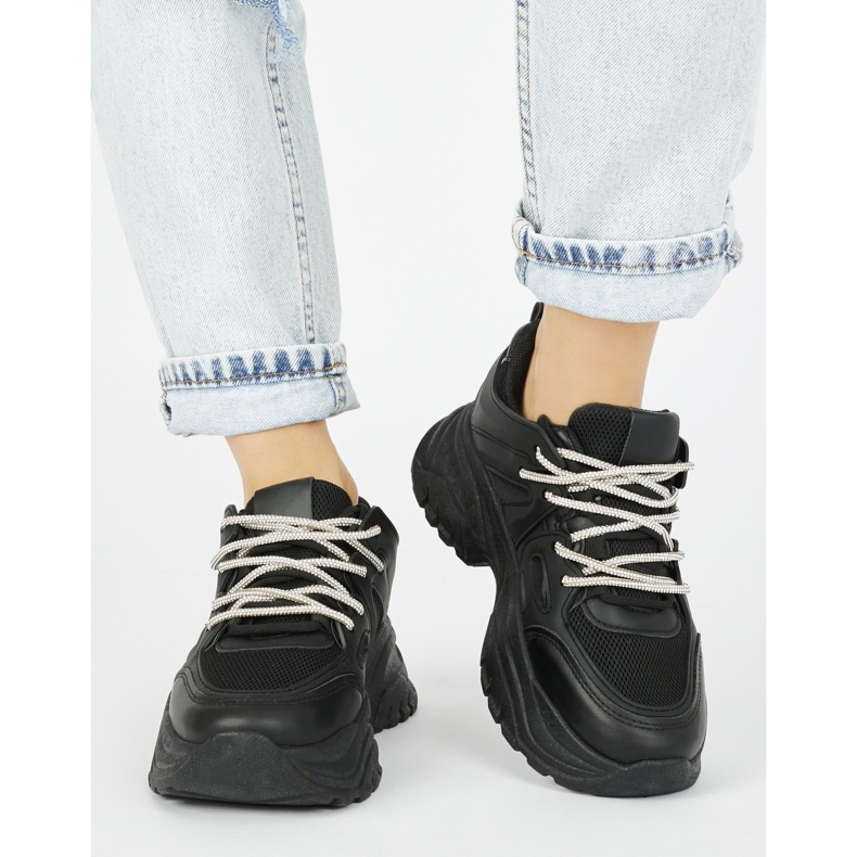 Dámské černé tenisky černý 1